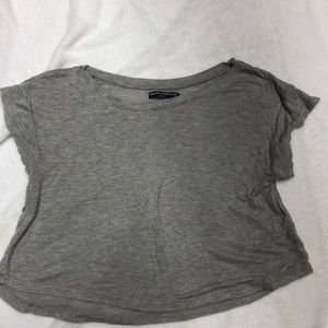 Gray crop top